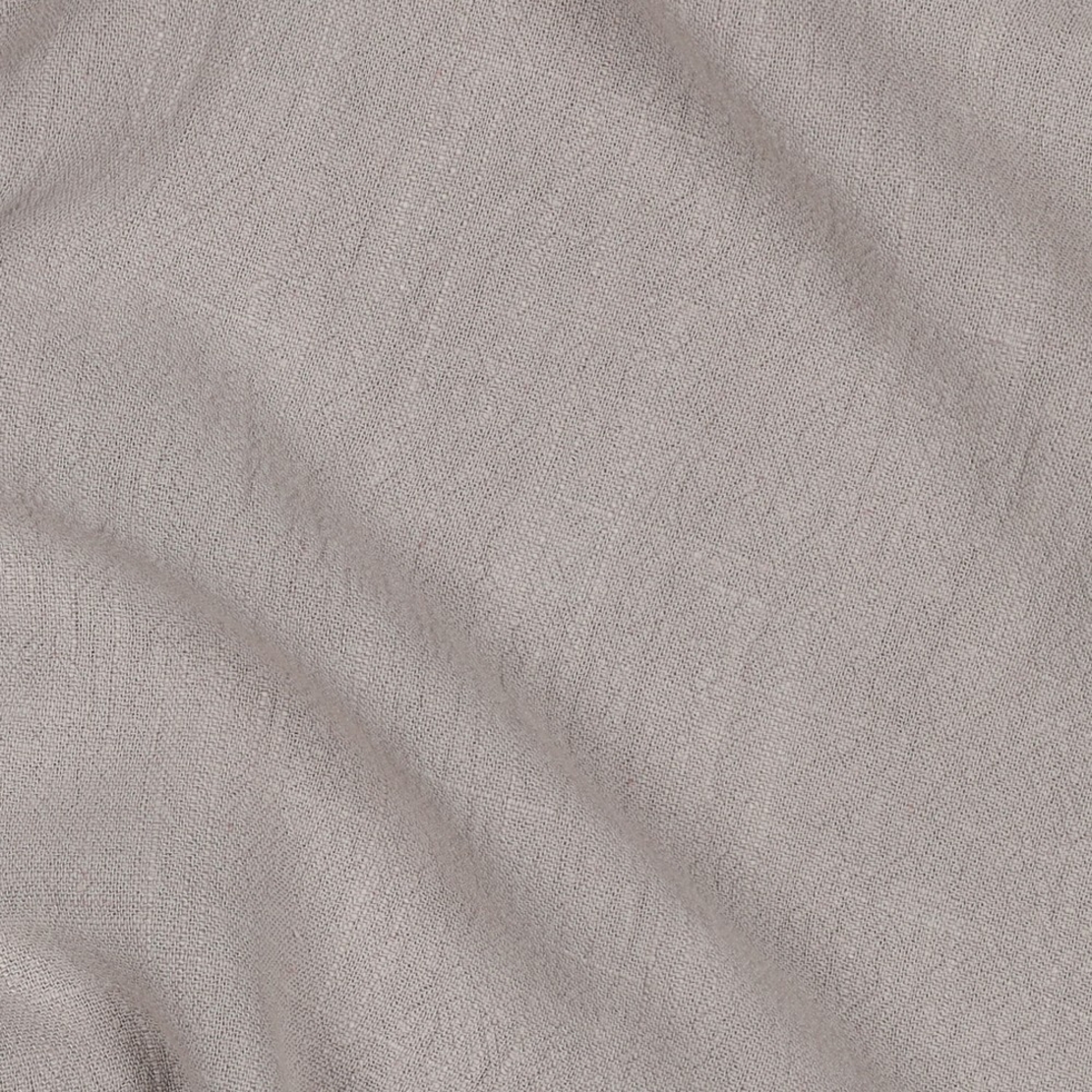 אריג פשתן ויסקוזה מכובס צבע אפור בהיר