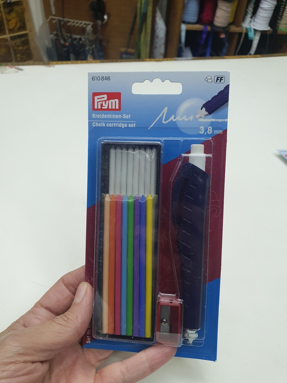 גיר סימון עם מחסנית צבעוני של prym