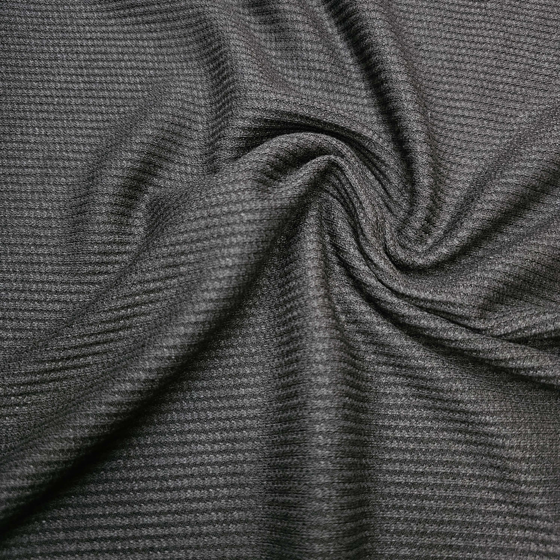 סריג וופל צבע שחור דגם אנסטסיה