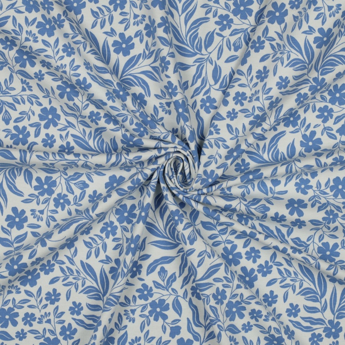 טריקו בוקר בטוסקנה בגווני כחול לבן