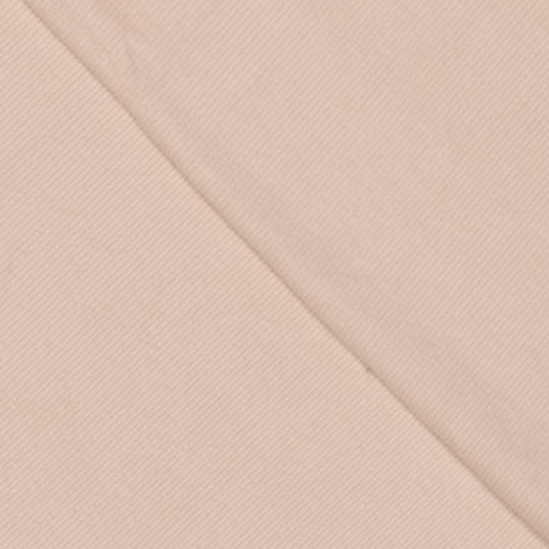 סריג ריב מוברש צבע קרם ברולה