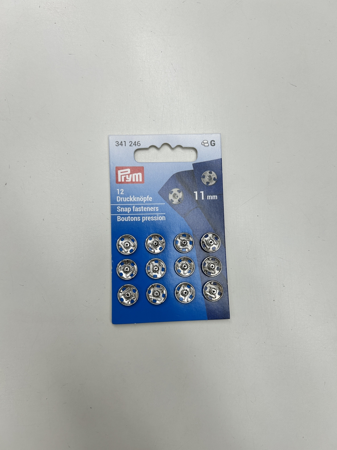 תיקתקים צבע כסף 11 ממ prym