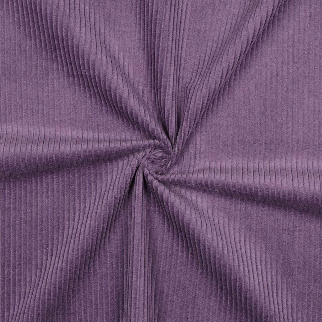 אריג קורדרוי מכובס פס רחב צבע ענבים