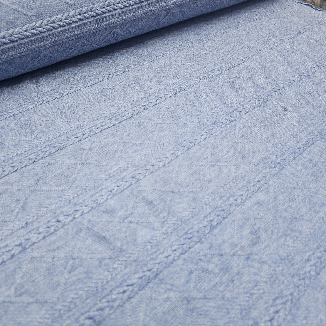 סריג צמות צבע כחול גינס דגם ורונה