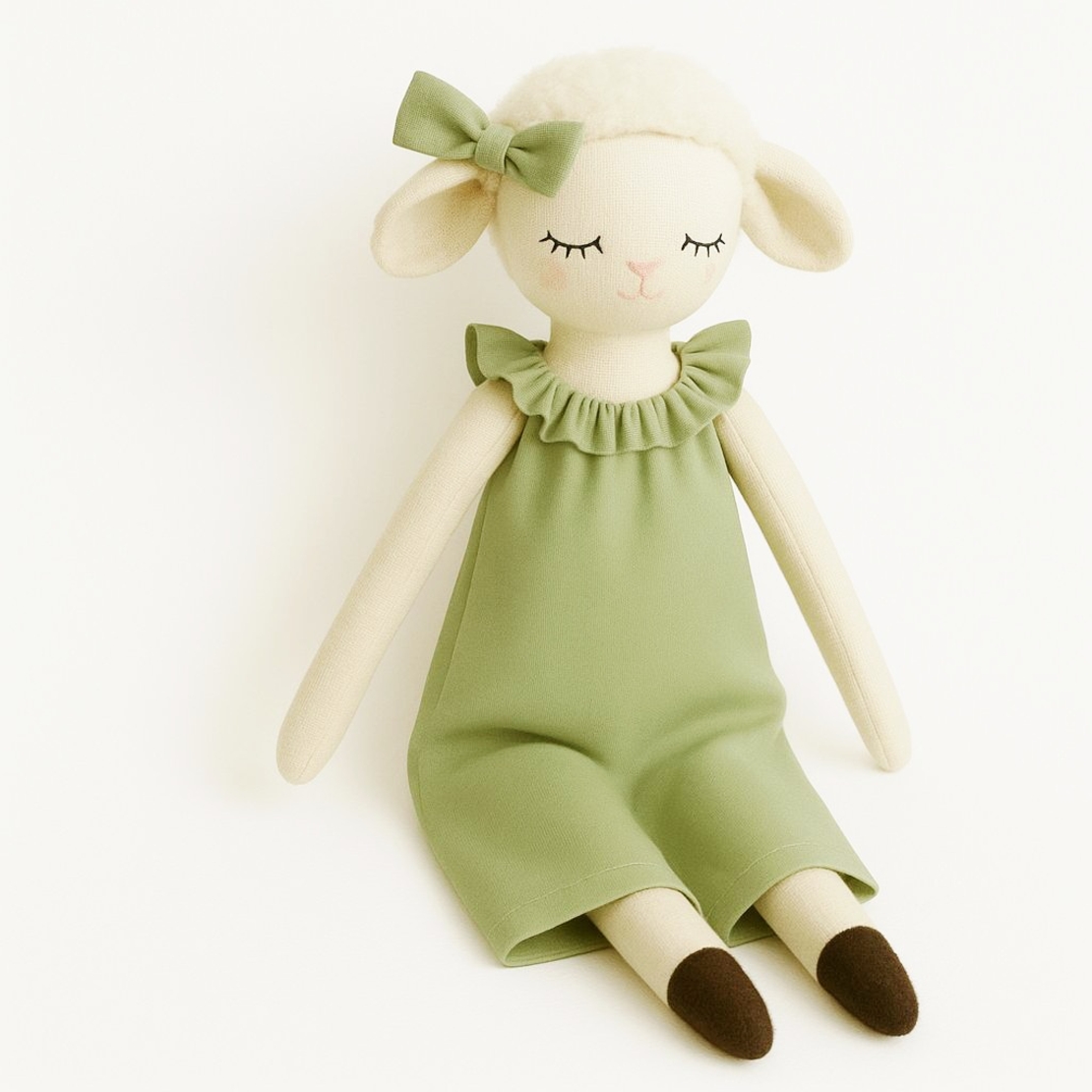 אריג כותנה צבע פיסטוק רוחב 240 סמ