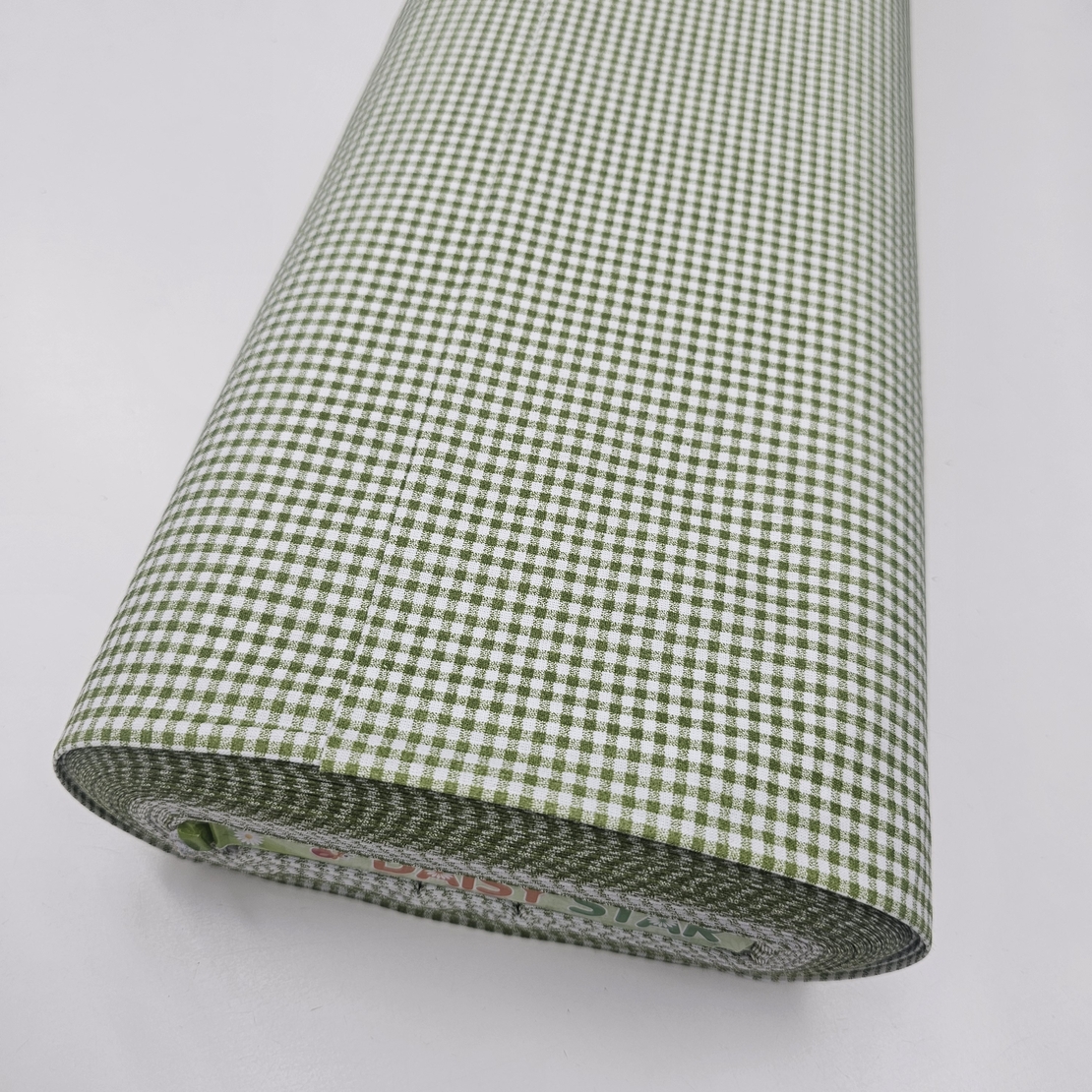 אריג כותנה משבצות פפיטה גווני ירוק לבן