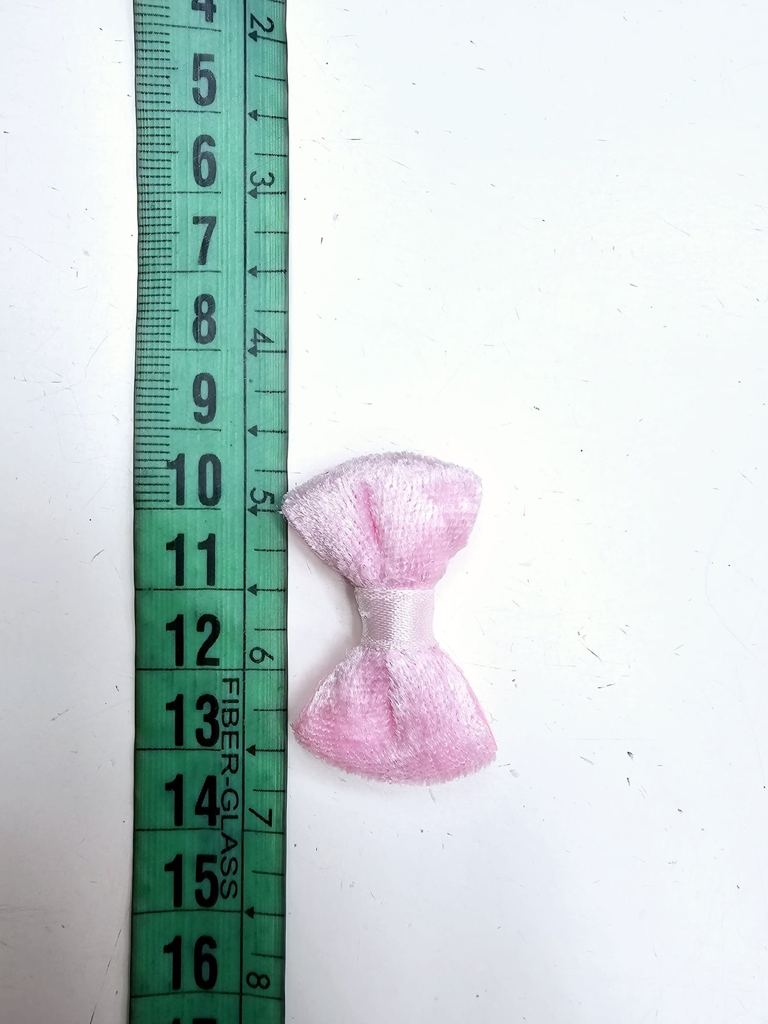 חבילה של 5 יחידות פפיון קטיפה ורוד בייבי