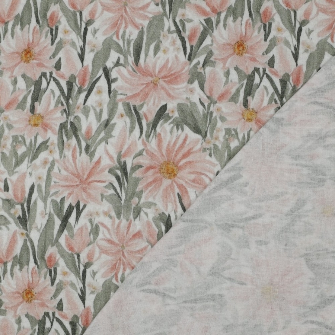 אריג דאבל טטרה דפוס פרחים פראים