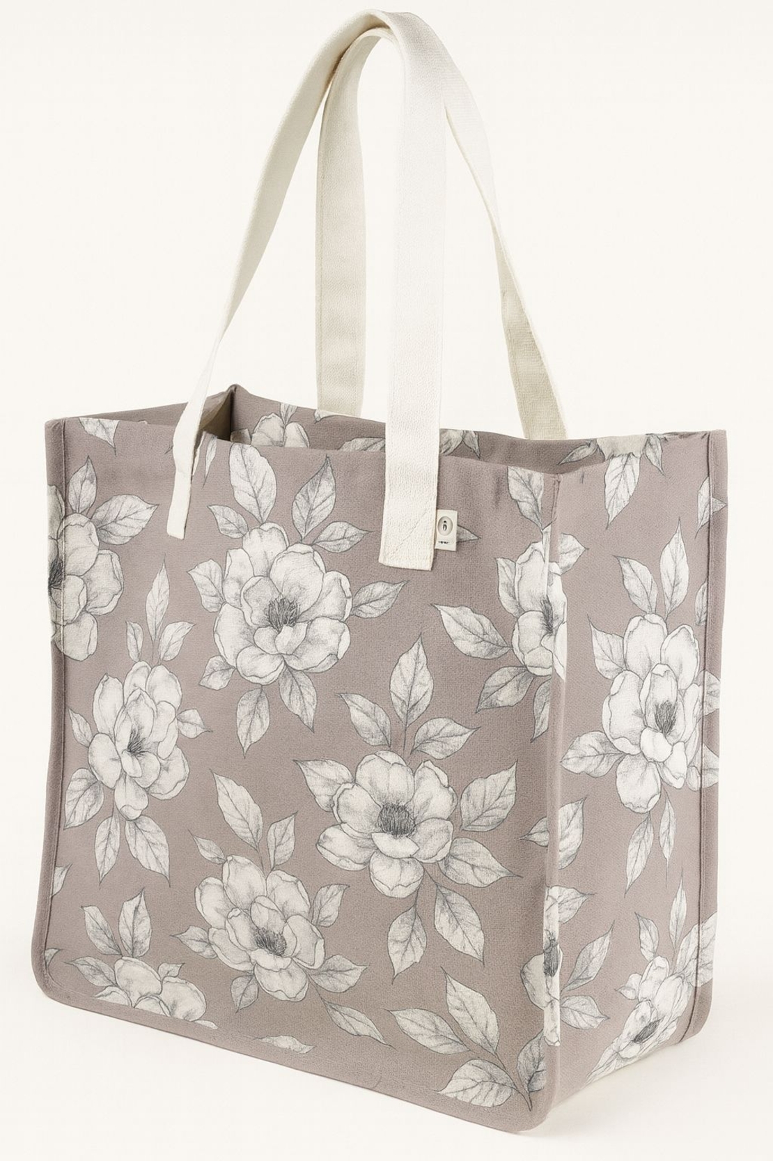 אריג קנבס דפוס דיגיטלי מגנוליות על רקע חול