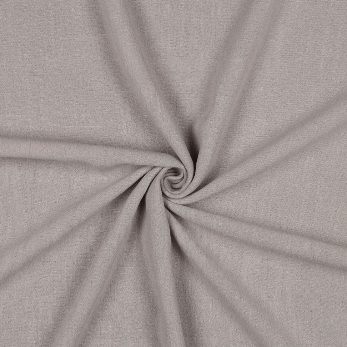 אריג פשתן ויסקוזה מכובס צבע אפור בהיר