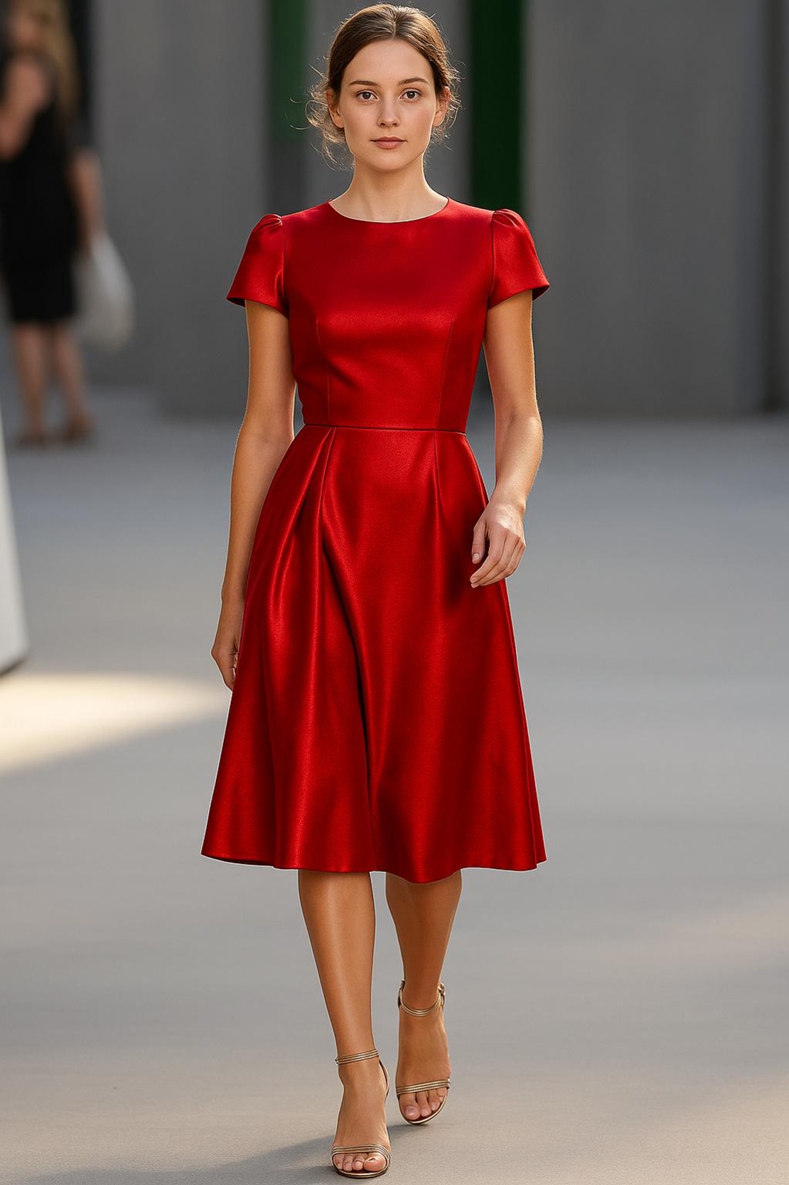 אריג כותנה סטן צבע בורדו