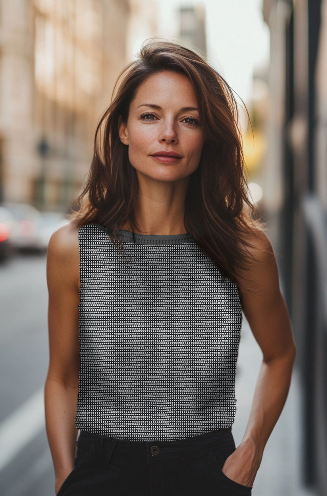 רשת קרושה כותנה צבע שחור