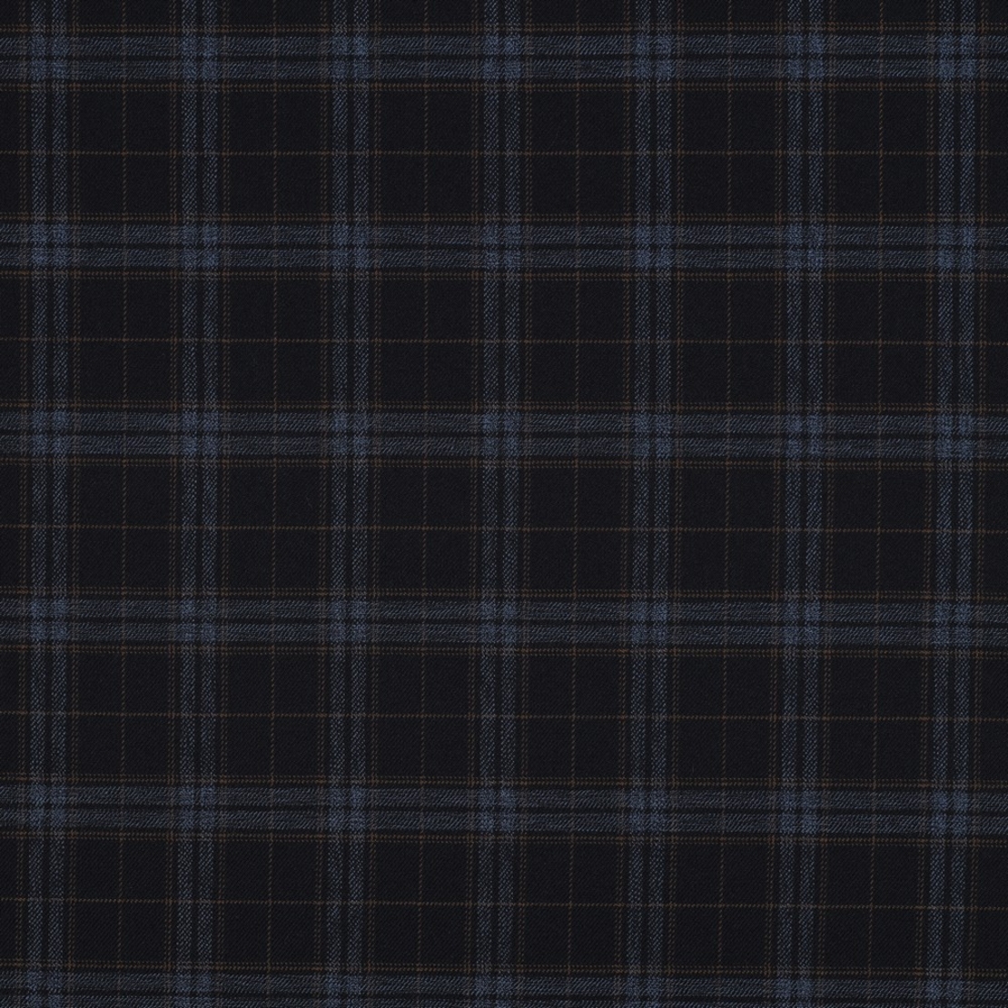 אריג משבצות סקוטי רקע כחול כהה בשילוב כחול גינס