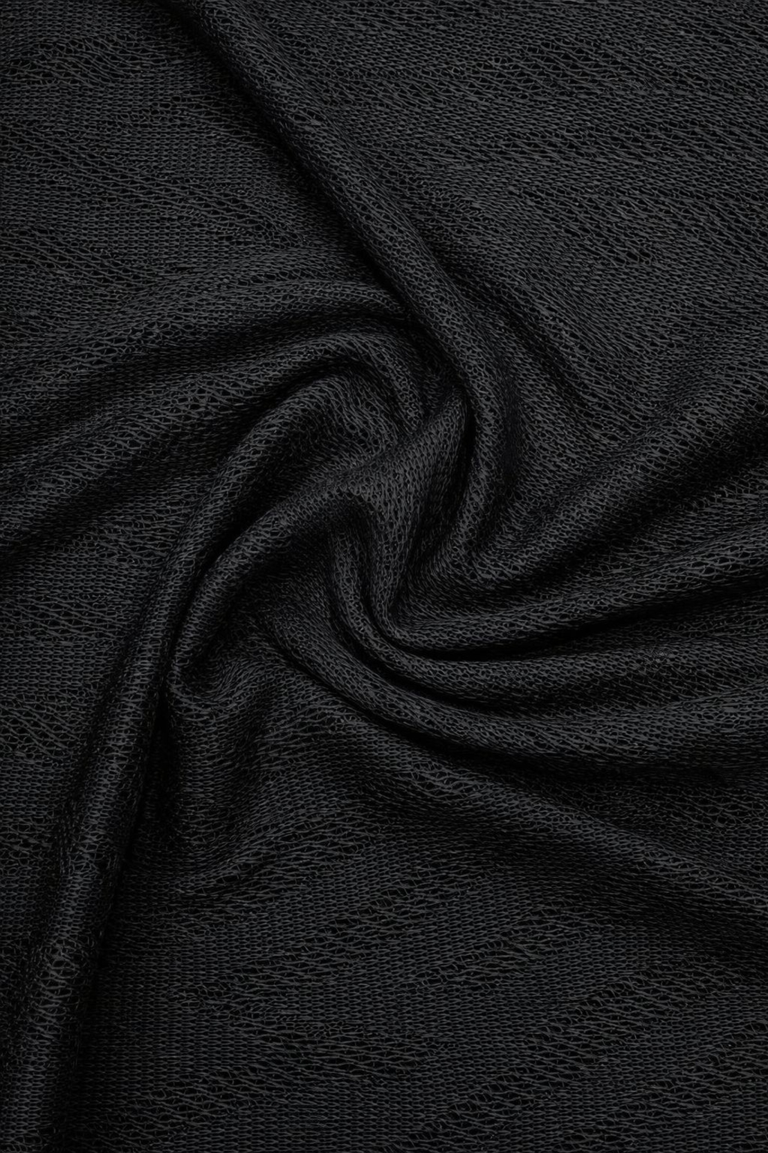 תחרה קרושה טקסטורה זיגזג צבע שחור