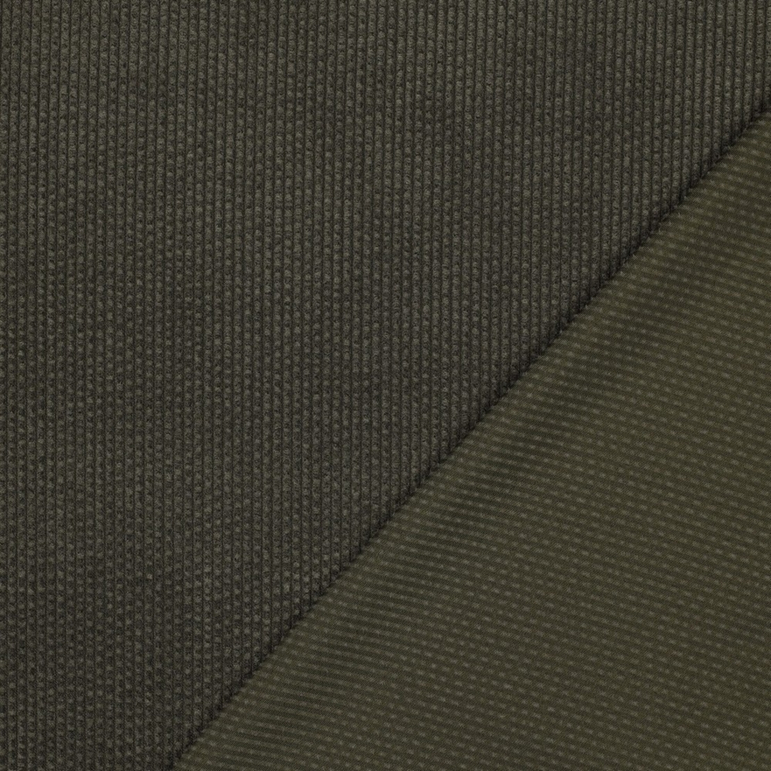 אריג קורדרוי באבלס צבע ירוק זית