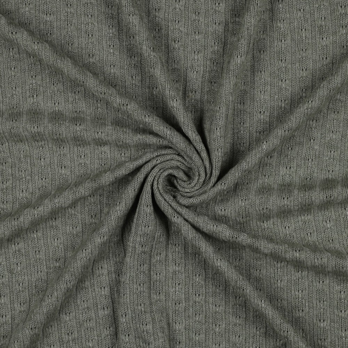 סריג צמות צבע ירוק מעושן