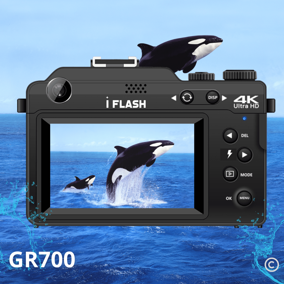 מצלמת I FLASH GR700 המתקדמת ביותר בקטגוריה