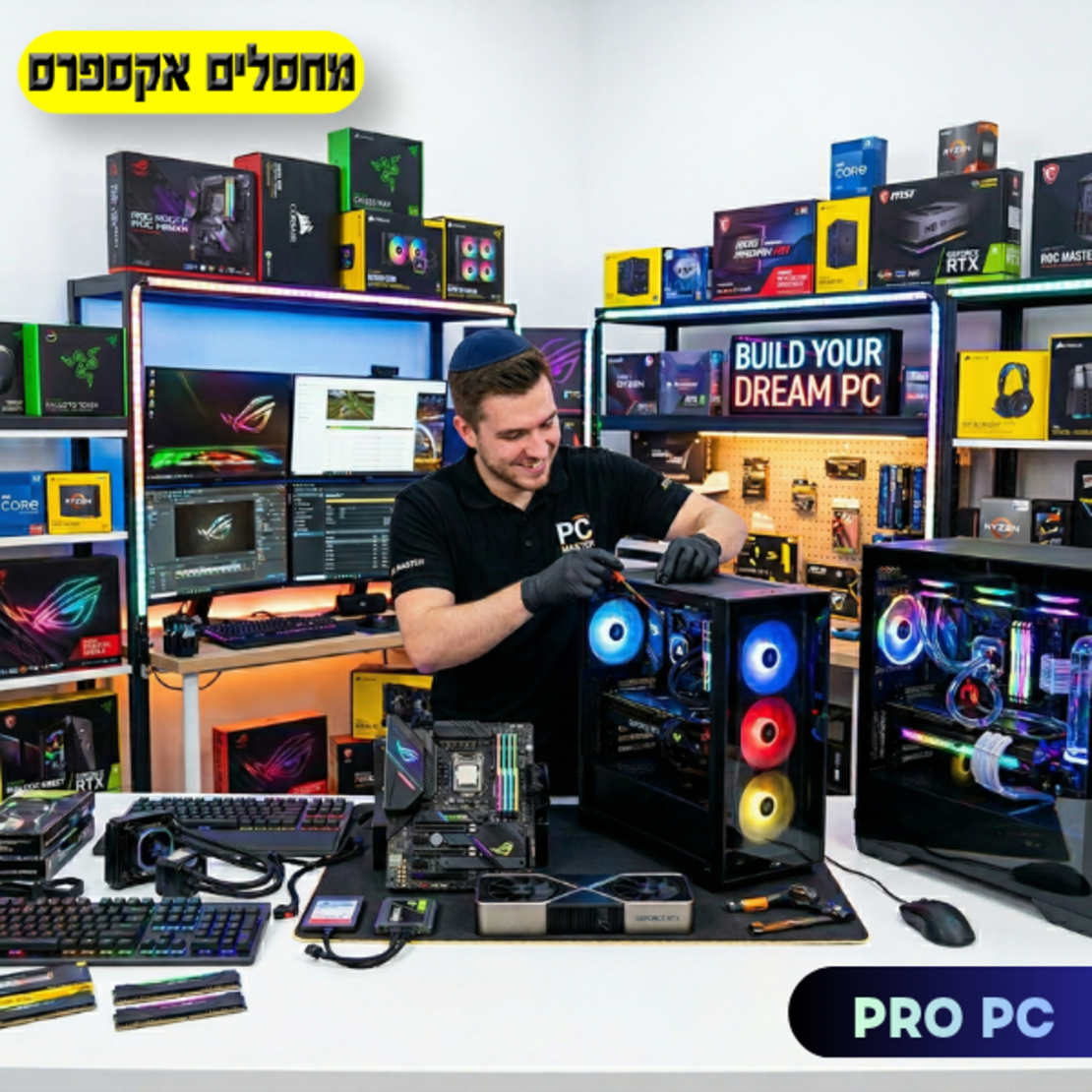 מחשבים נייחים בהתאמה אישית | PRO PC מחסלים אקספרס