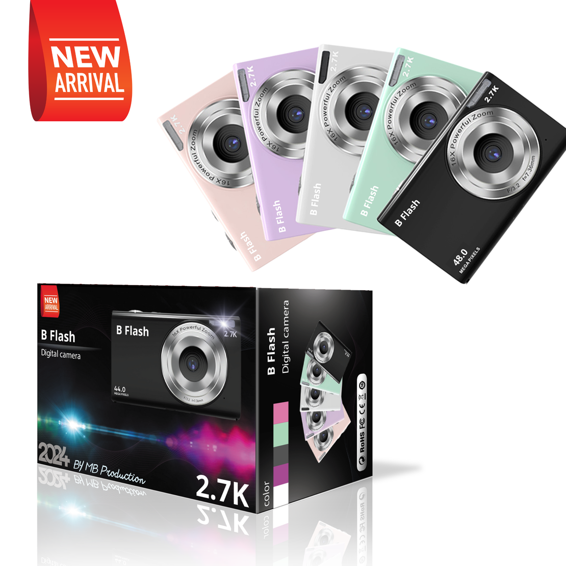2024 מצלמה דיגיטלית B FLASH PRO