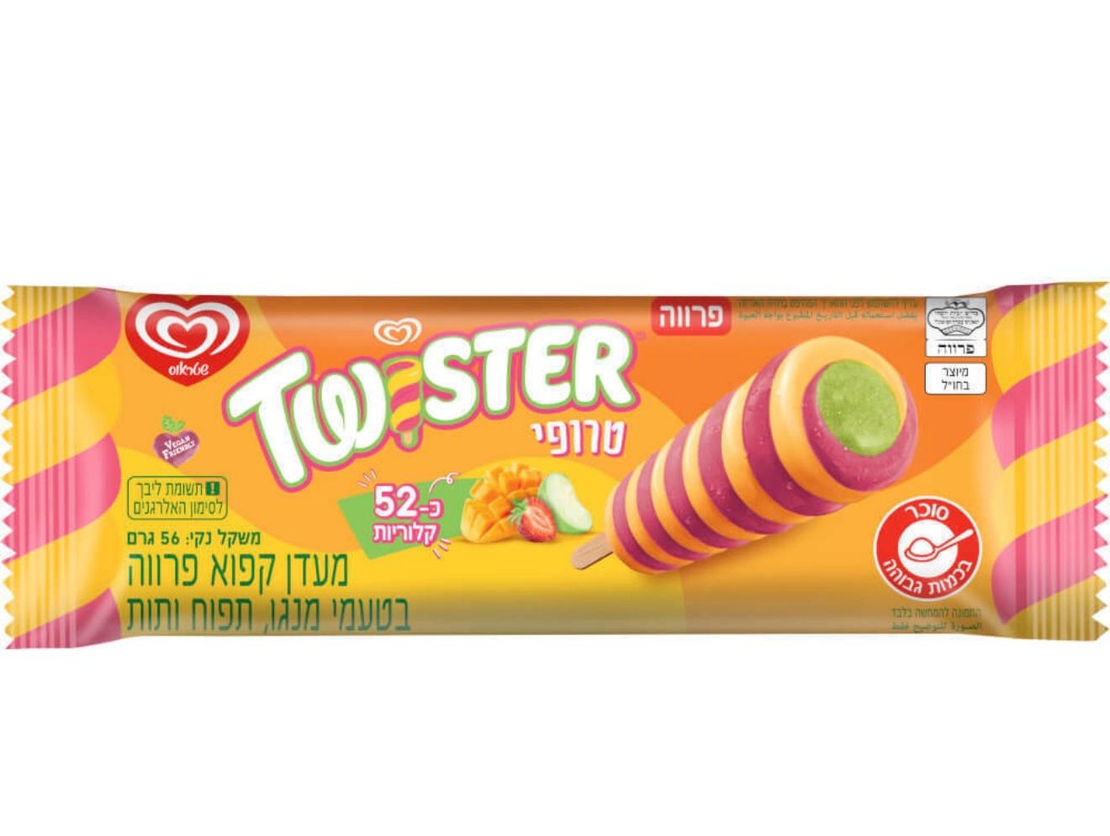 טויסטר בטעמי  מנגו תפוח ותות פרווה