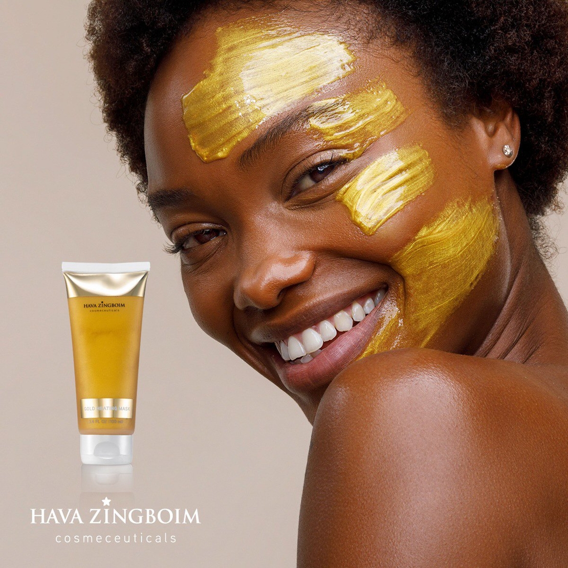 מסכת זהב מחממת GOLD HEATING MASK חוה זינגבוים