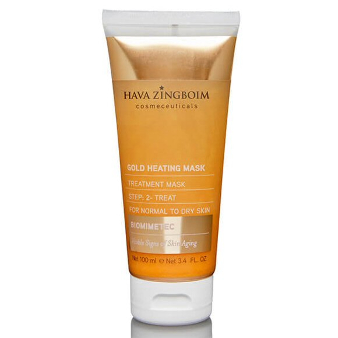 מסכת זהב מחממת GOLD HEATING MASK חוה זינגבוים
