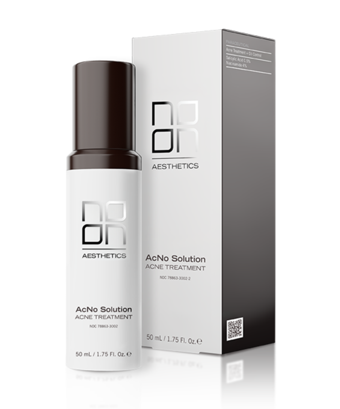 תמיסה טיפולית לאקנה ועור בעייתי AcNo Solution של NOON Aesthetics בקליניקת HBeauty נתניה