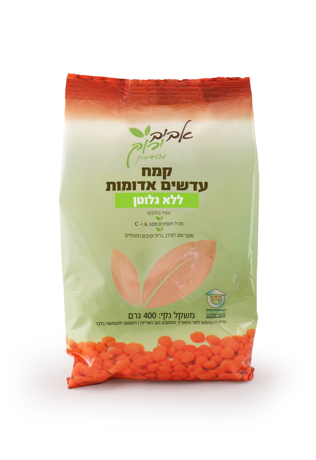 קמח עדשים אדומות ללא גלוטן