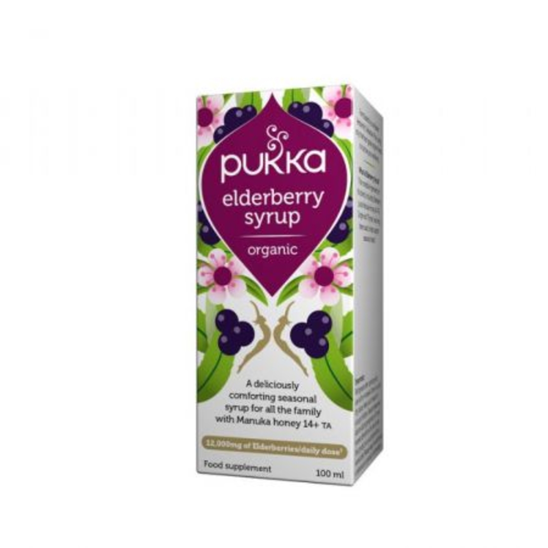 סירופ סמבוק ודבש מנוקה Pukka