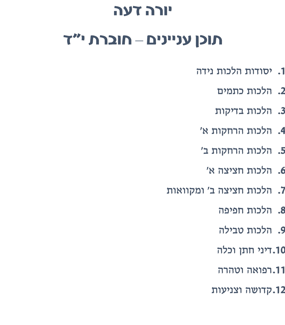 צורבא עולמי שבועי- חלק י