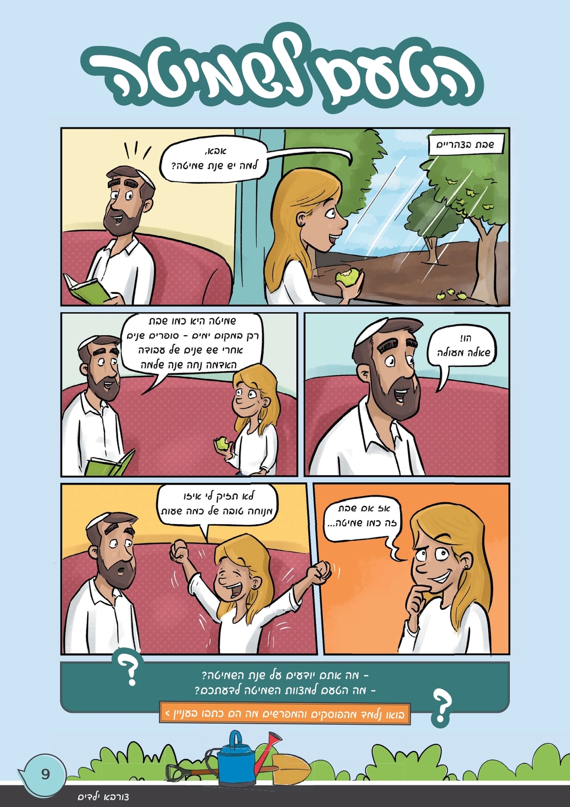 צורבא לילדים הלכות שנת השמיטה