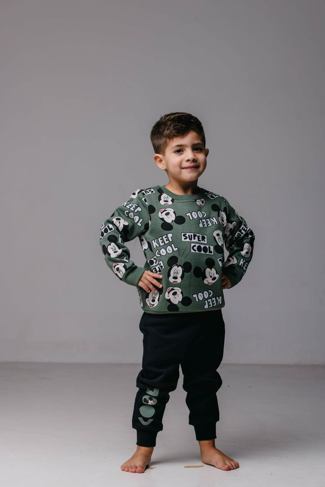 חליפה פוטר DELTA בנים (2-8) מיקי מאוס ירוק