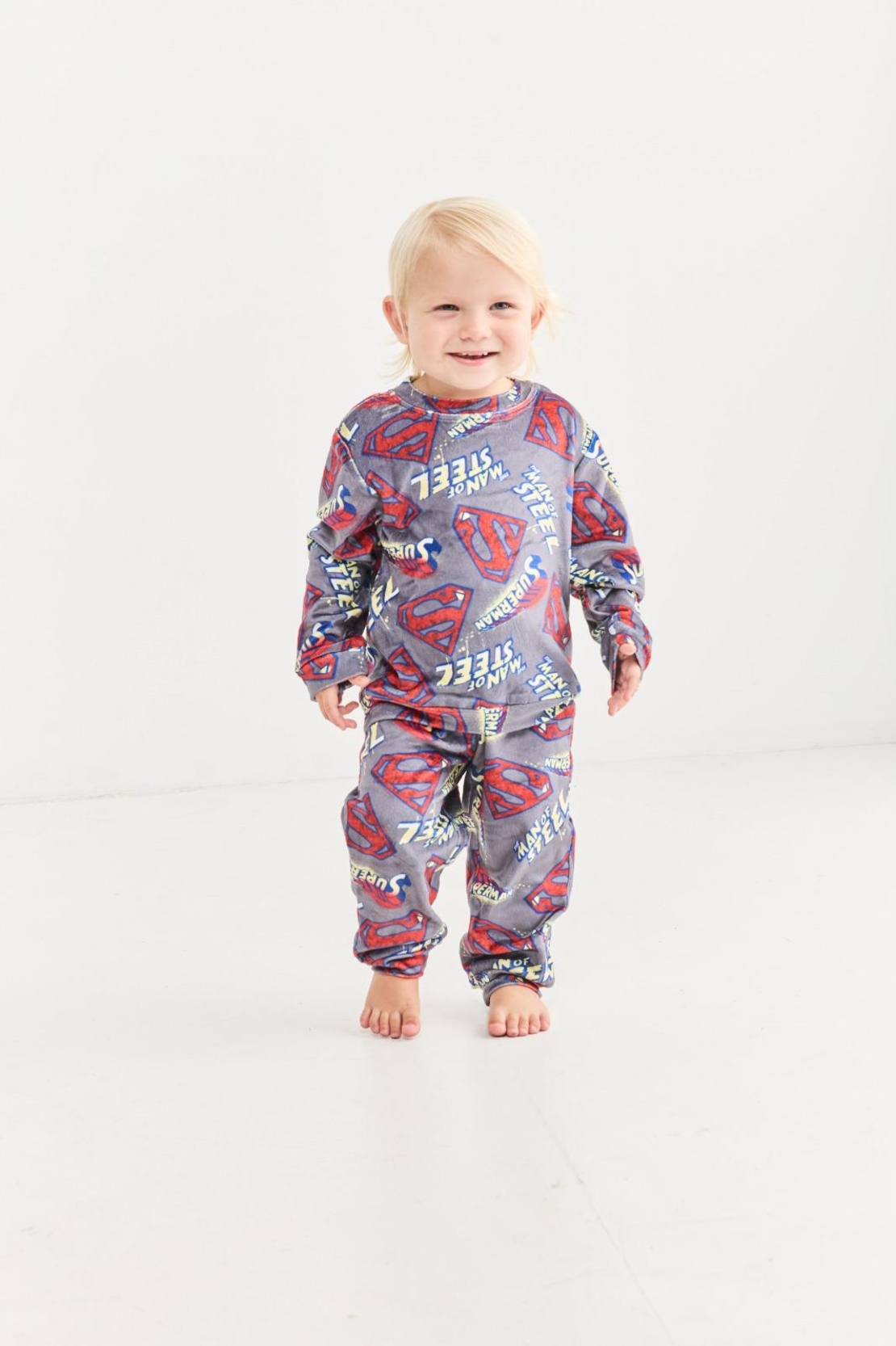 חליפה קטיפה GOLF תינוקות 6-24M בנים סופרמן