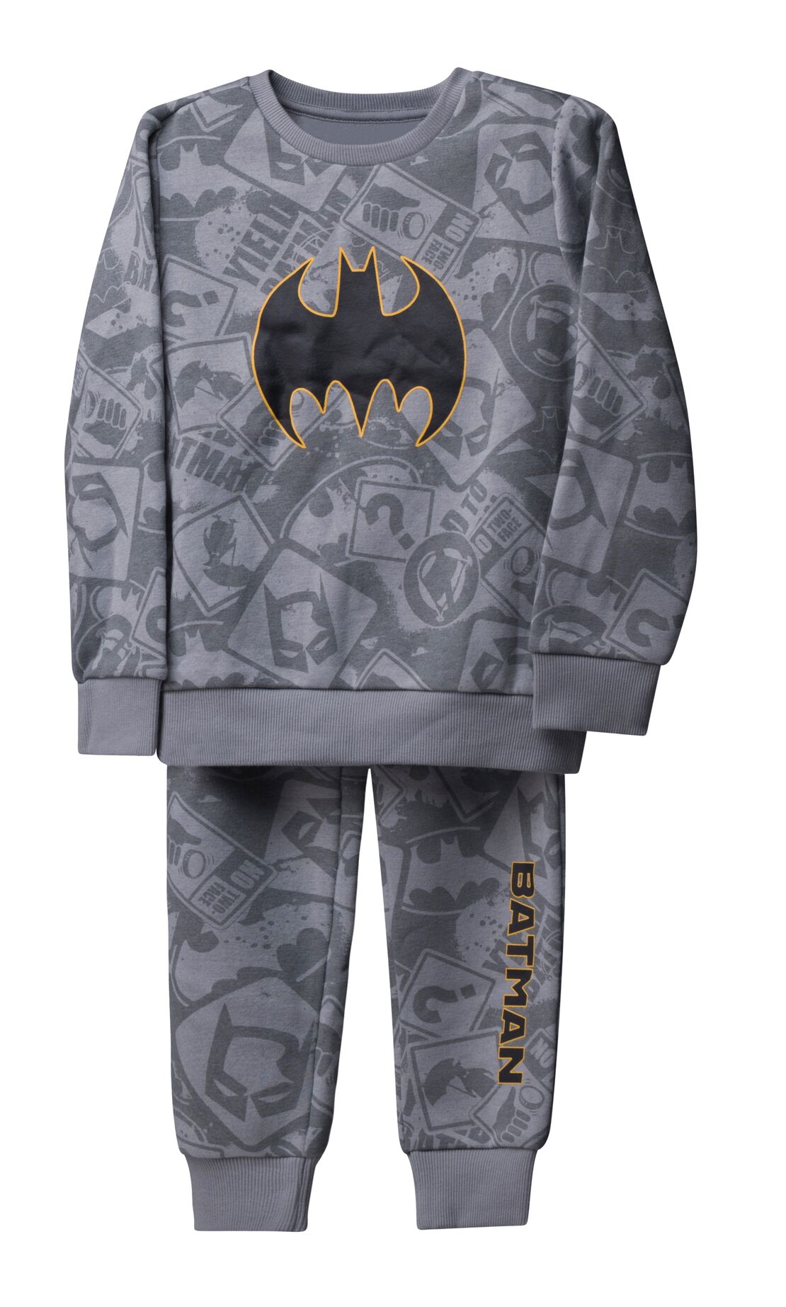פיג'מה פוטר DELTA בנים (2-10) באטמן אפור