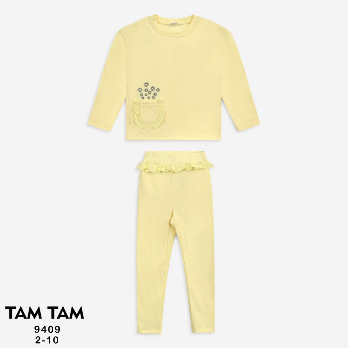 חליפה פוטר מדוגמת 12-24M תינוקות בנות (ורוד/צהוב)