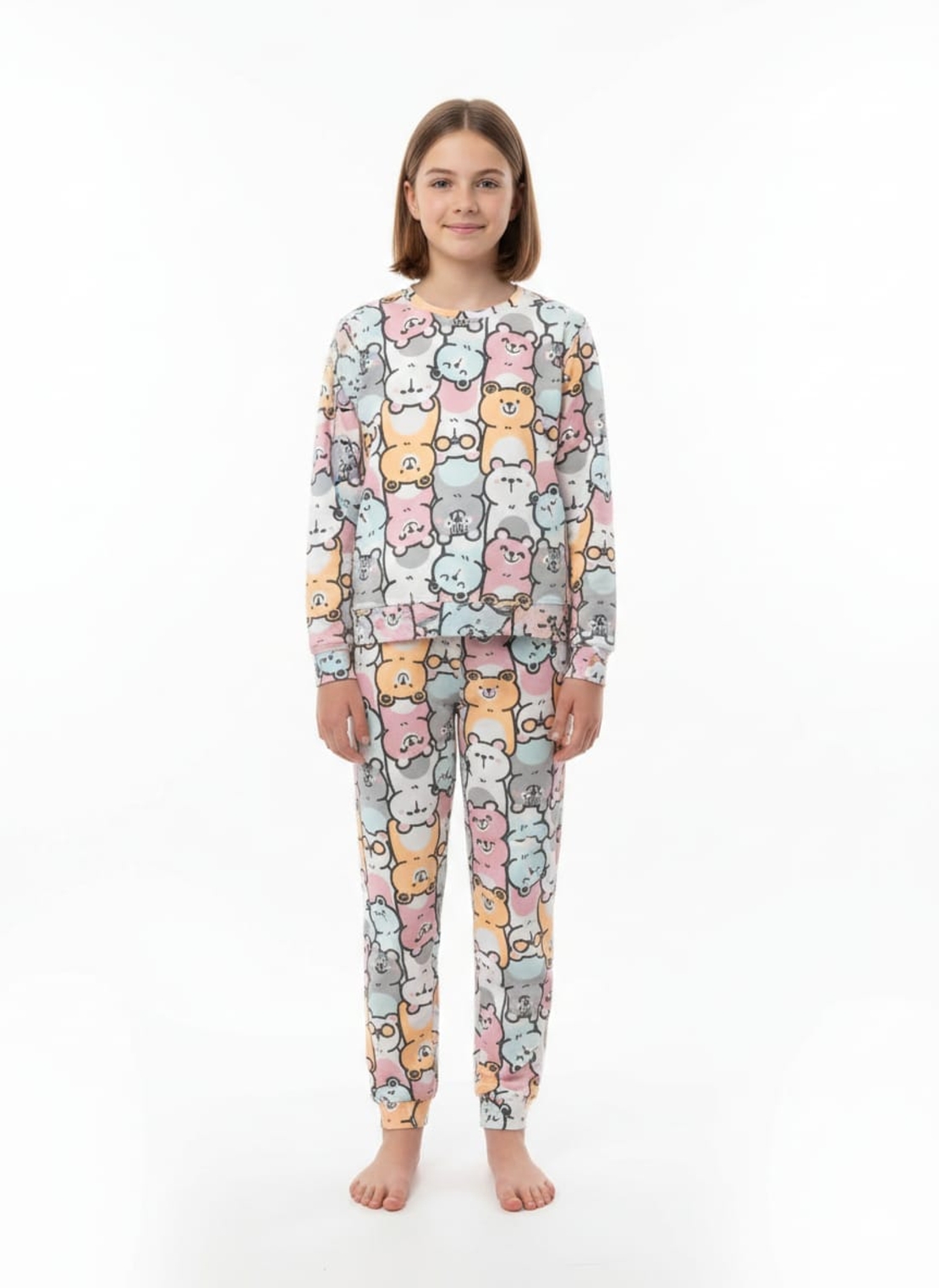 פיג'מה פוטר מדוגמת 14-18 בנות
