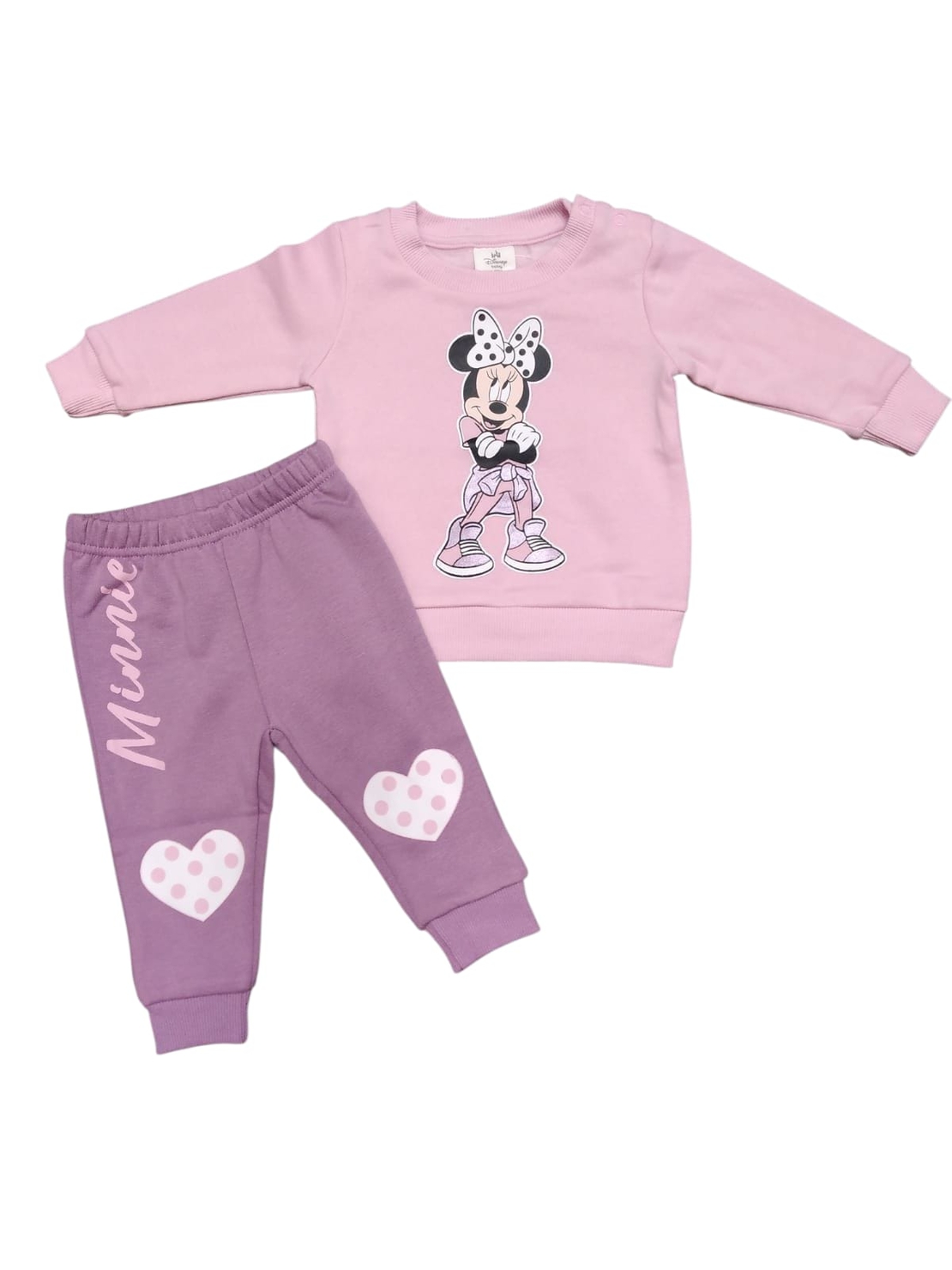 חליפה פוטר DELTA מיני מאוס ורוד 3-24M תינוקות בנות