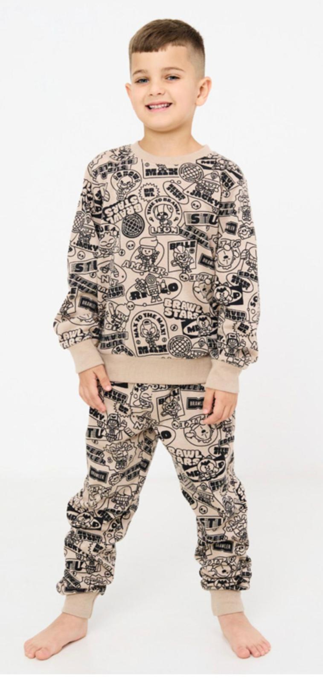 פיג'מה פוטר GOLF בנים 2-10 בראול סטארס אופוויט