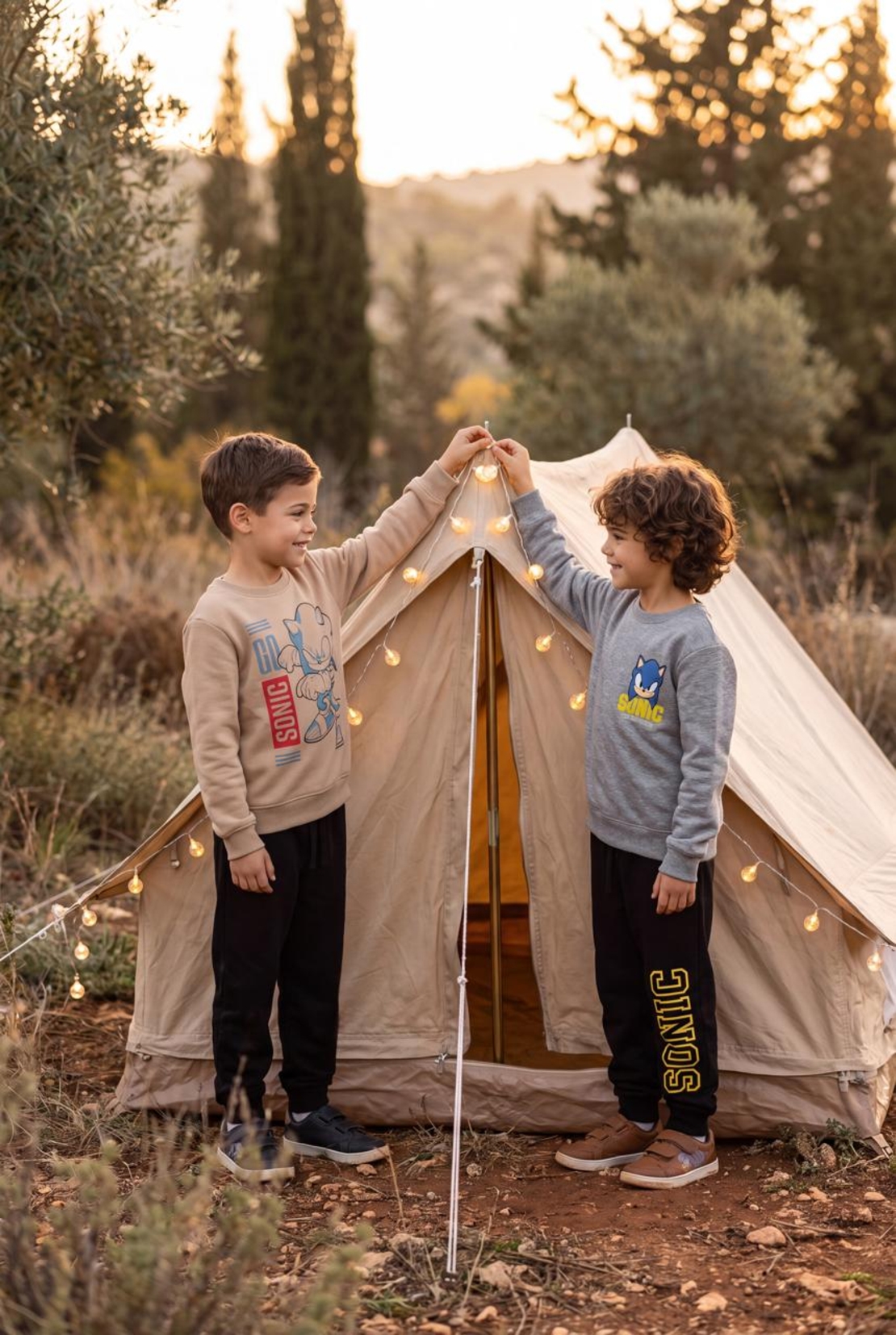 חליפה פוטר 2-8 בנים סוניק (אפור/אופוויט)