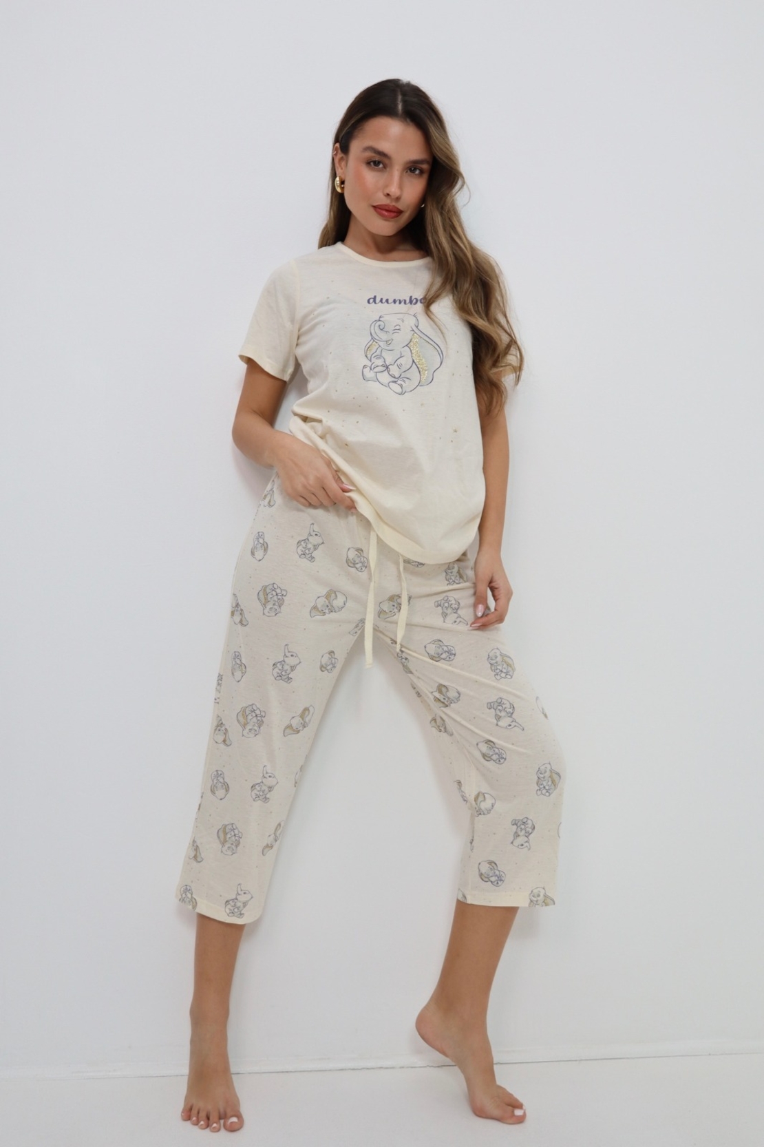 פיג'מה מכנס 7/8 DELTA נשים (S-XL) דמבו