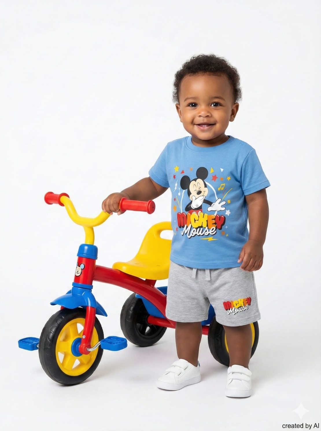 חליפה DELTA קיץ 3-24M תינוקות בנים מיקי מאוס כחול