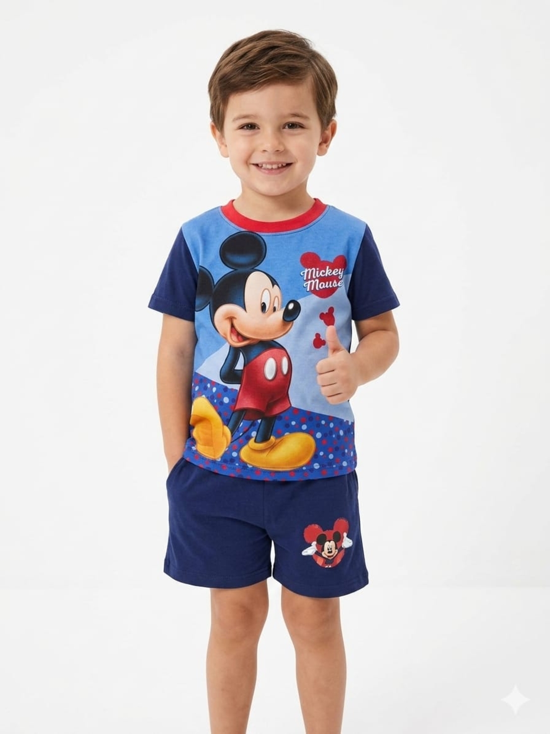 חליפה דיסני קיץ 2-10 בנים מיקי מאוס כחול