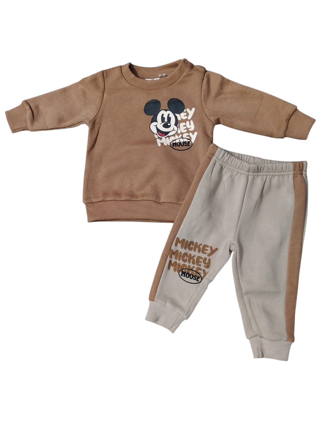 חליפה פוטר DELTA מיקי מאוס חום 3-24M תינוקות בנים