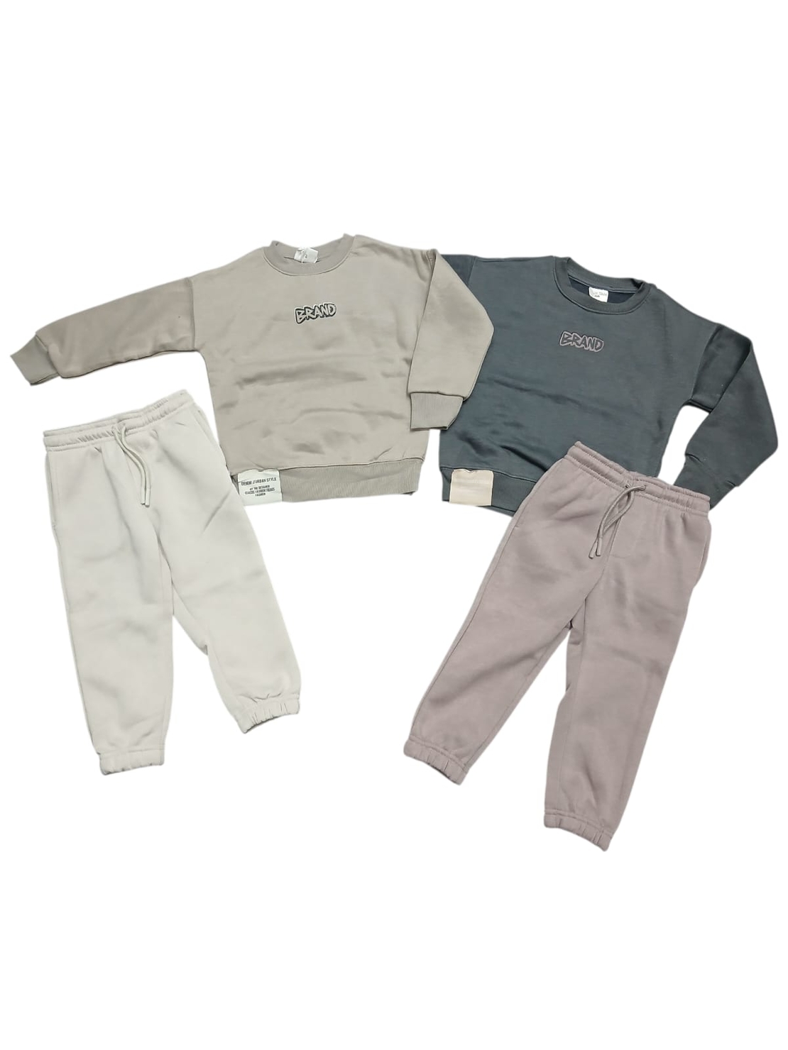 חליפה פוטר מדוגמת 2-8 בנים (שחור/אפור/אופוויט/שמנת)