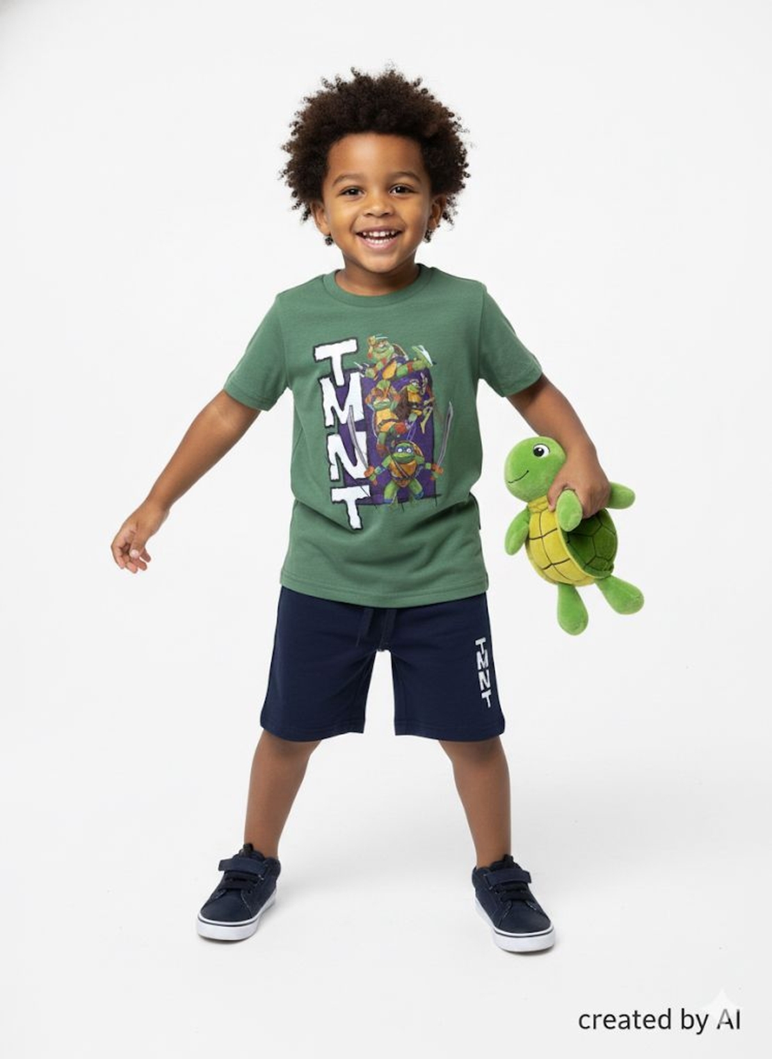 חליפה DELTA קיץ 2-10 בנים צבי הנינג'ה ירוק