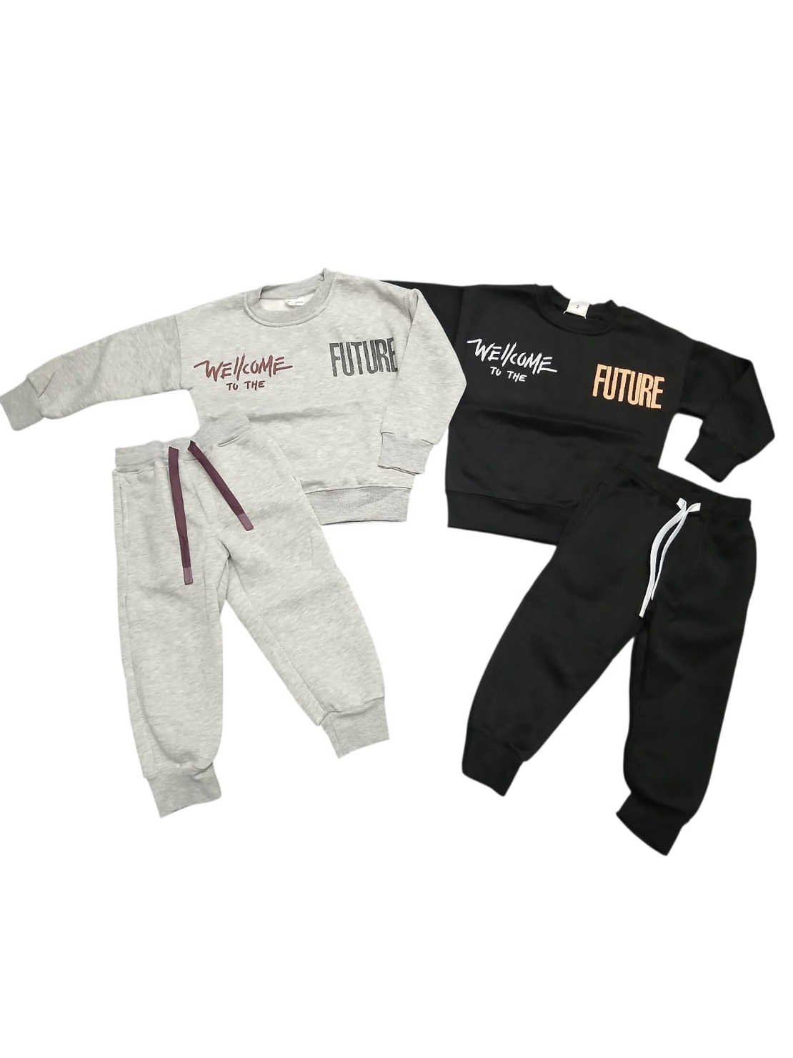 חליפה פוטר מדוגמת 2-8 בנים (שחור/אפור/כחול/מנטה)