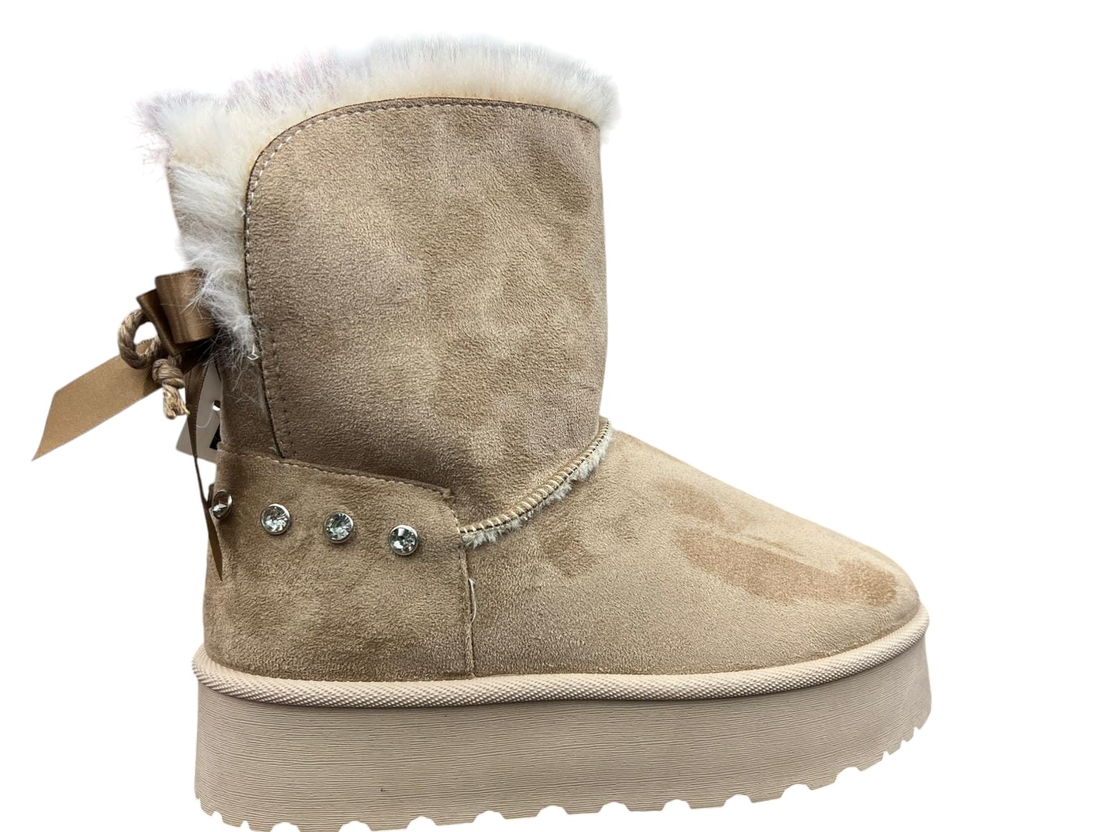 מגף מדוגם פרווה 36-40 נשים (אופוויט)