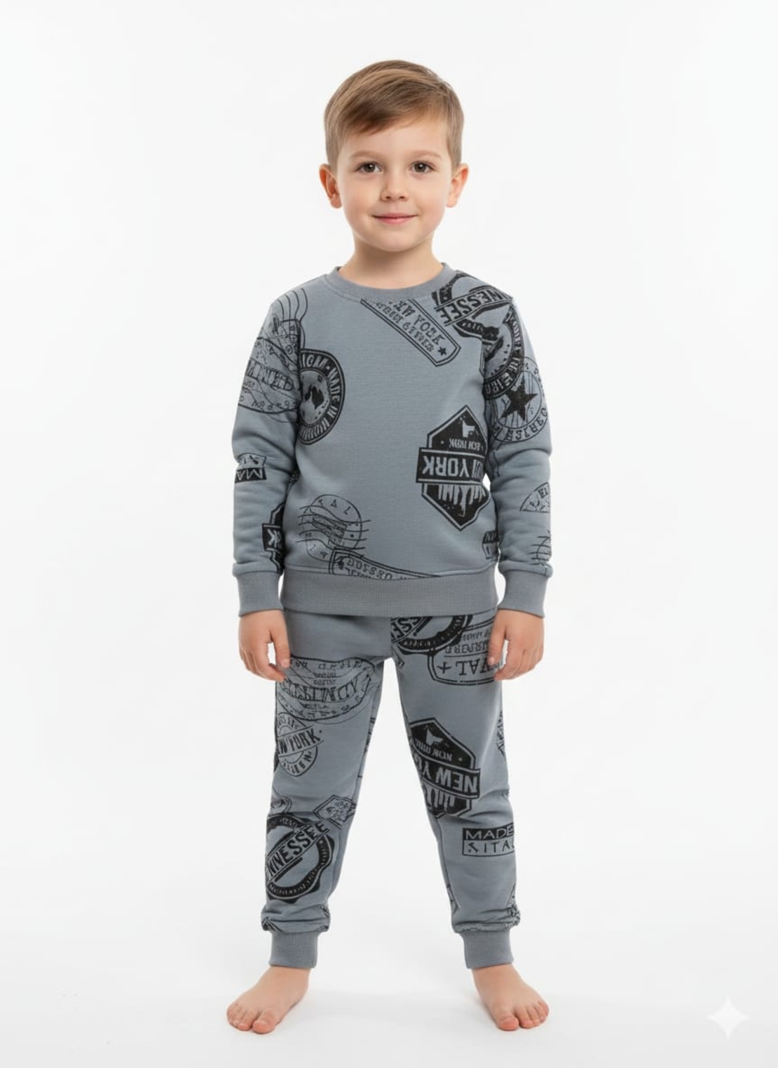 פיג'מה פוטר מדוגמת 2-8 בנים