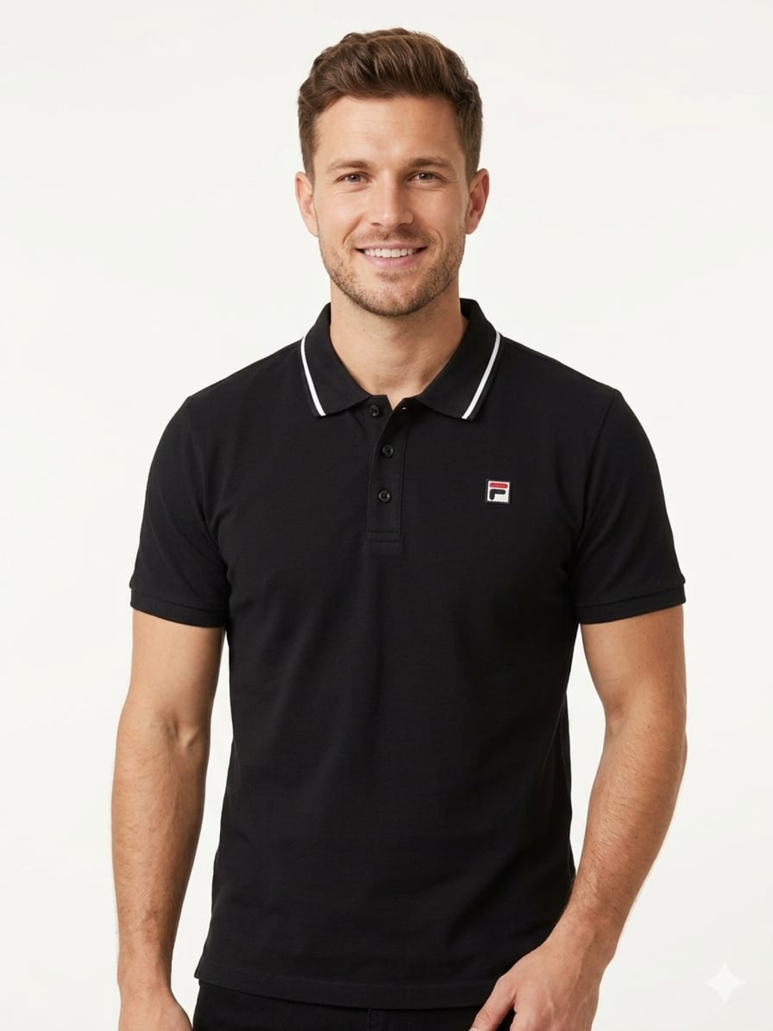 חולצה פולו FILA גבר M-3XL (שחור)