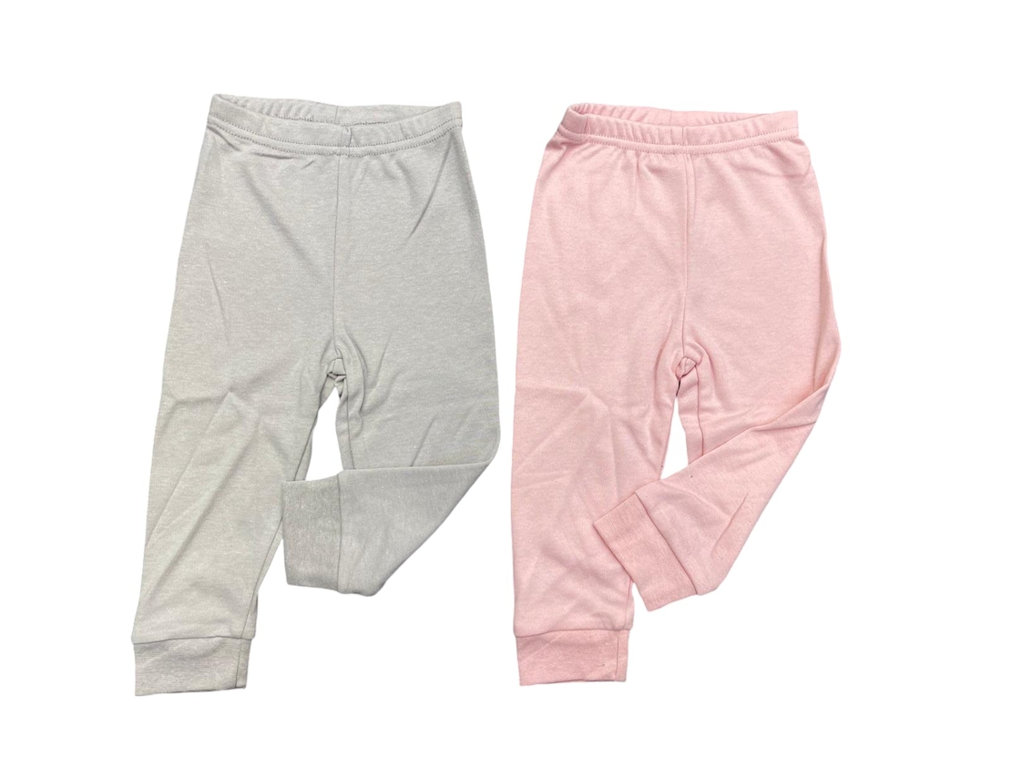 מארז 2 יחידות מכנס גטקס פלנל 100% כותנה 0-24M תינוקות